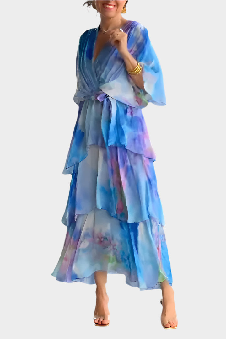 Abito con scollo a V profondo