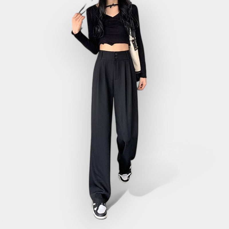 Pantaloni a gamba larga in stile coreano