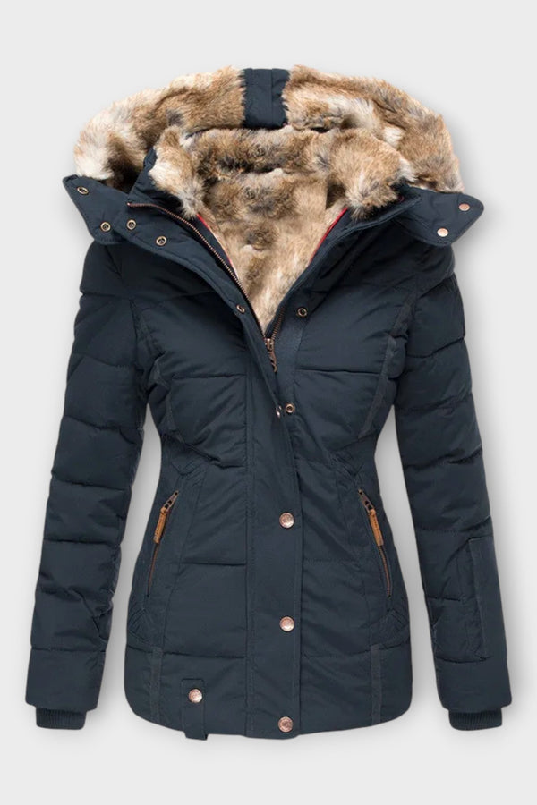 Emine - Giacca foderata in pelliccia sintetica