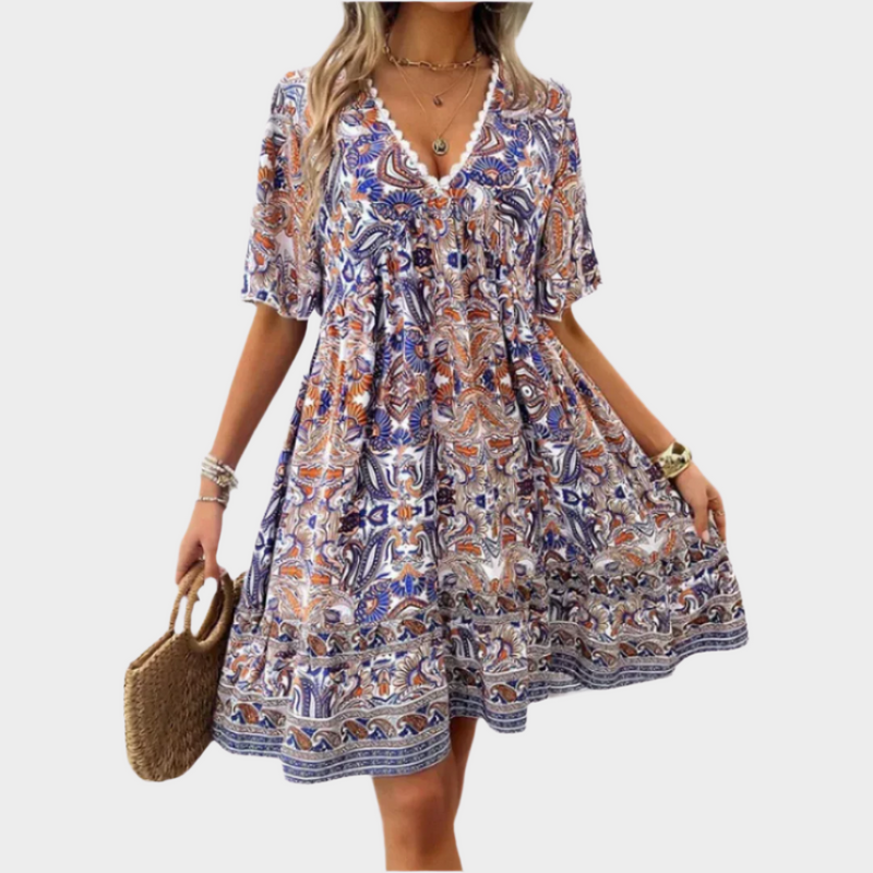 Mini abito Paisley
