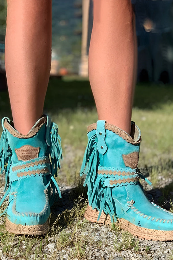 Meri | Stivali con frange boho