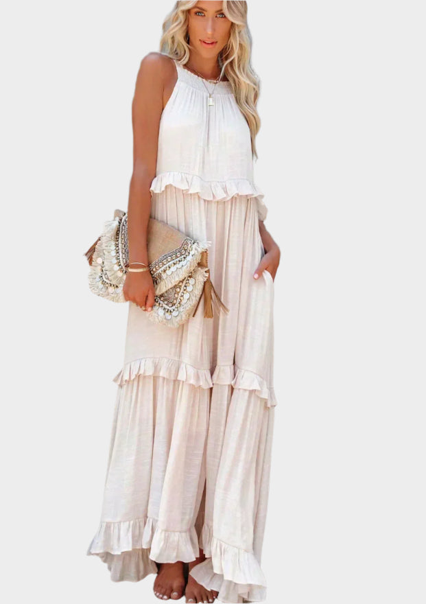 Abito midi retrò con maniche comode