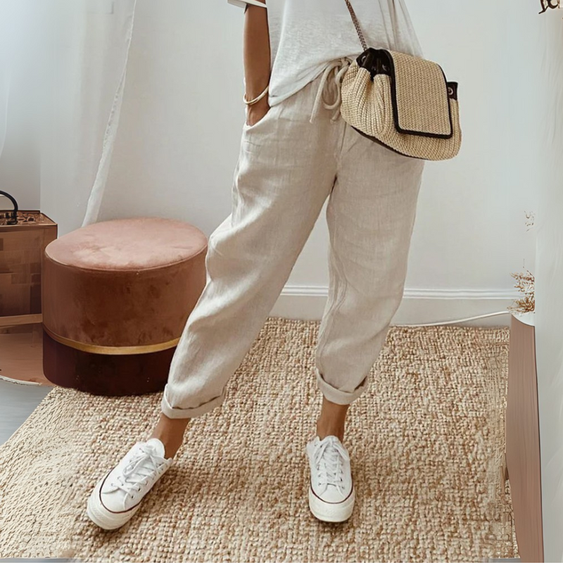 Ely | Pantaloni in lino anti-sudore di lusso