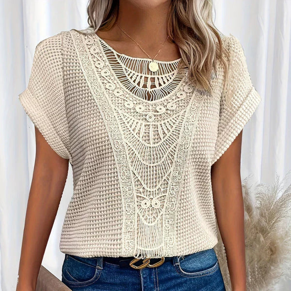 AURA - BLUSA DALLA TEXTURE DELICATA 