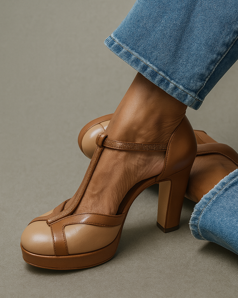 Malvina | Décolleté con cinturino a T