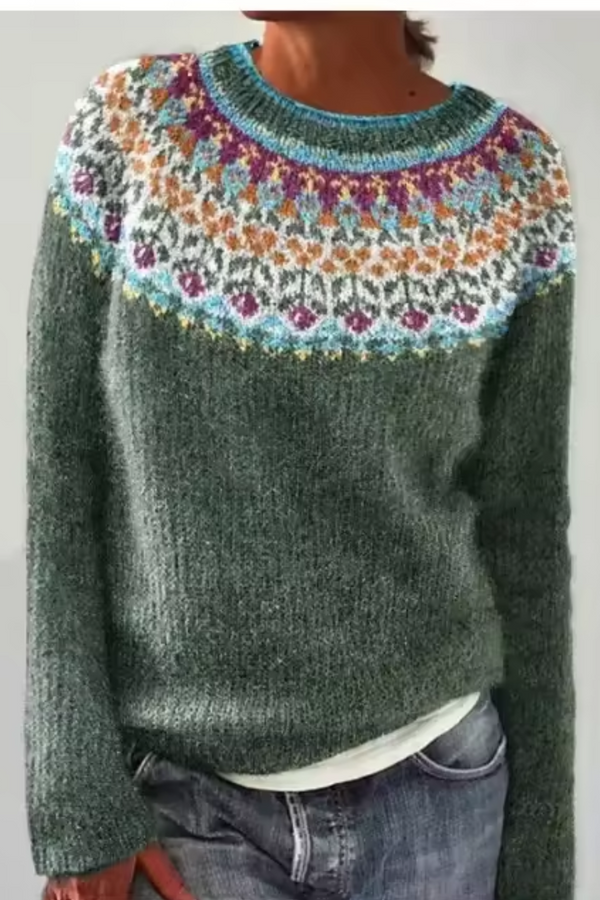 Silvana™ - Comodo maglione retrò