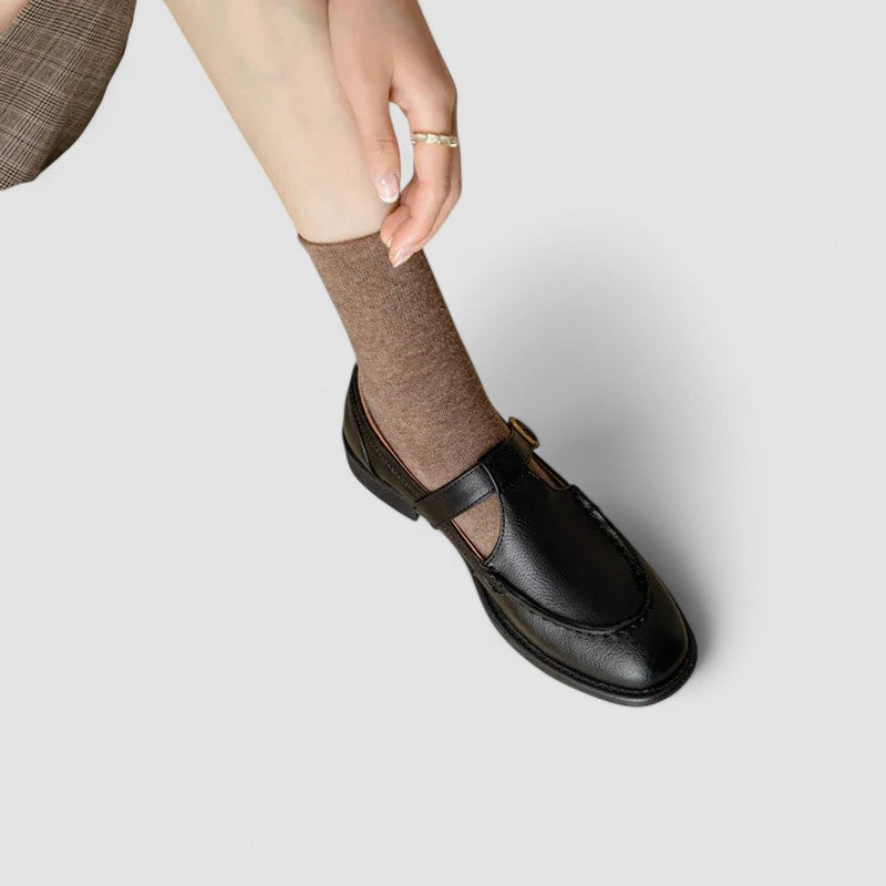 Zhelynne | Scarpe Mary Jane ortopediche con punta quadrata