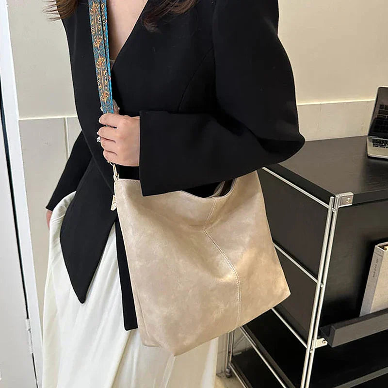 Alora - Borsa a tracolla vintage in pelle PU