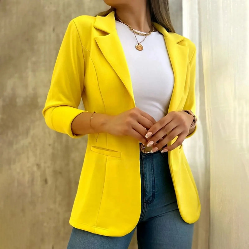 Aria™ - Blazer minimalista a maniche lunghe