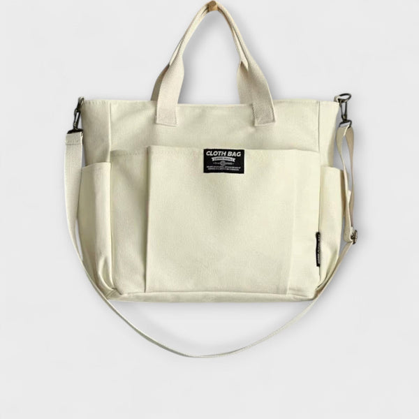 Olivia - Borsa tote in tela minimalista
