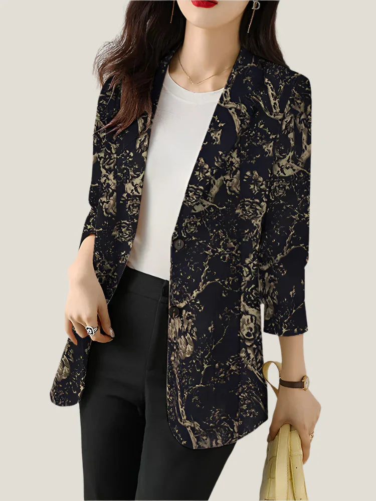 Zoe™ - Blazer elegante con stampa floreale 