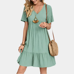 Elegante mini abito a righe