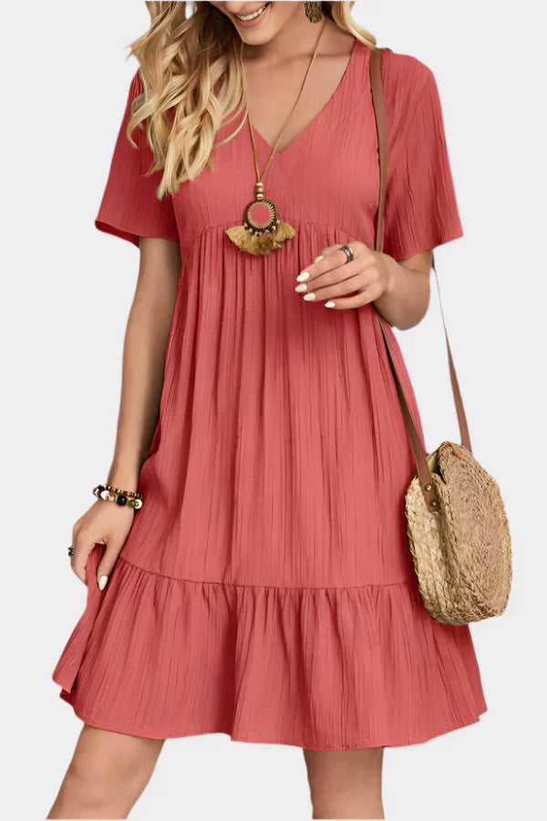 Elegante mini abito a righe