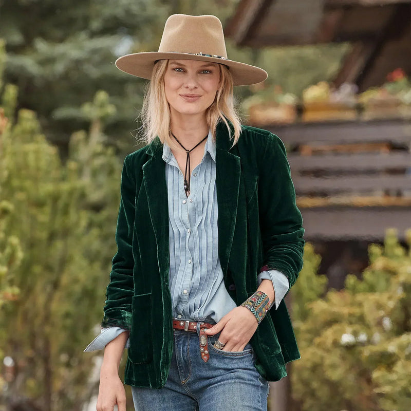 Peyton™ - Elegante blazer in velluto