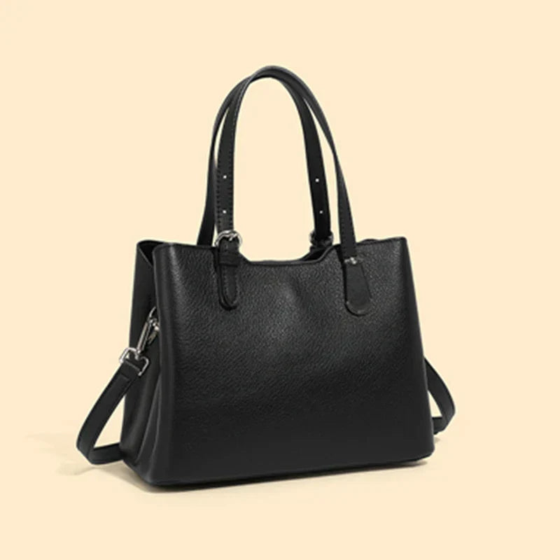 Aria™ - Borsa a tracolla in vera pelle di mucca a 3 strati