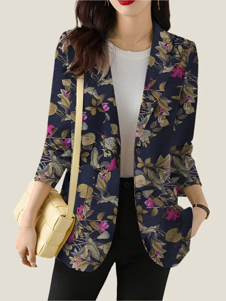 Zoe™ - Blazer elegante con stampa floreale 