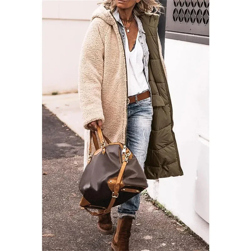 Marije | Giacca imbottita calda con cappuccio