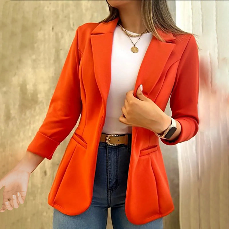 Aria™ - Blazer minimalista a maniche lunghe