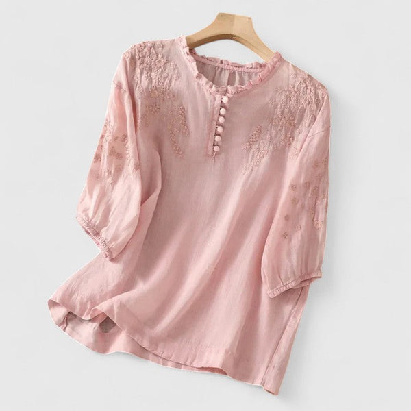 Vasilene | Elegante camicetta con bottoni sul davanti