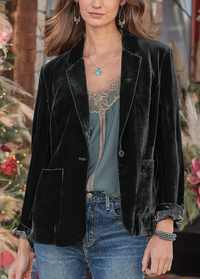 Peyton™ - Elegante blazer in velluto