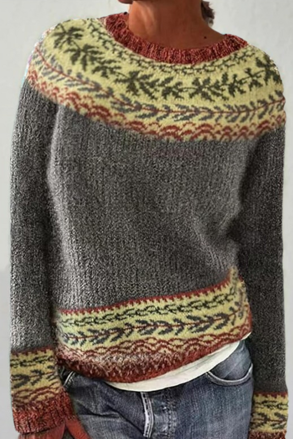 Lara™ - Comodo maglione retrò