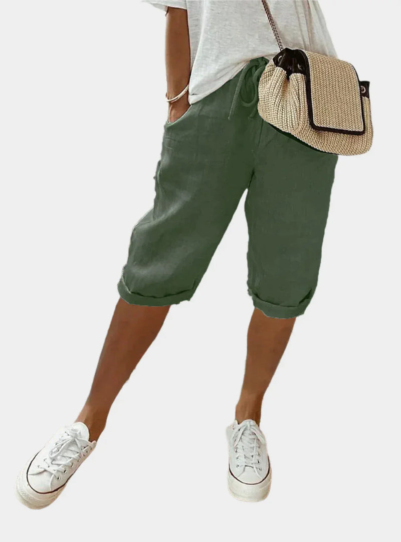 Pantaloni eleganti in lino da donna