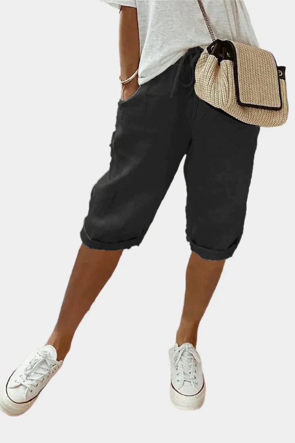 Pantaloni eleganti in lino da donna