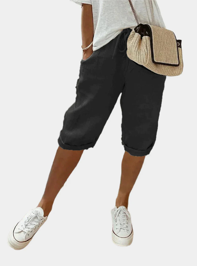 Pantaloni eleganti in lino da donna