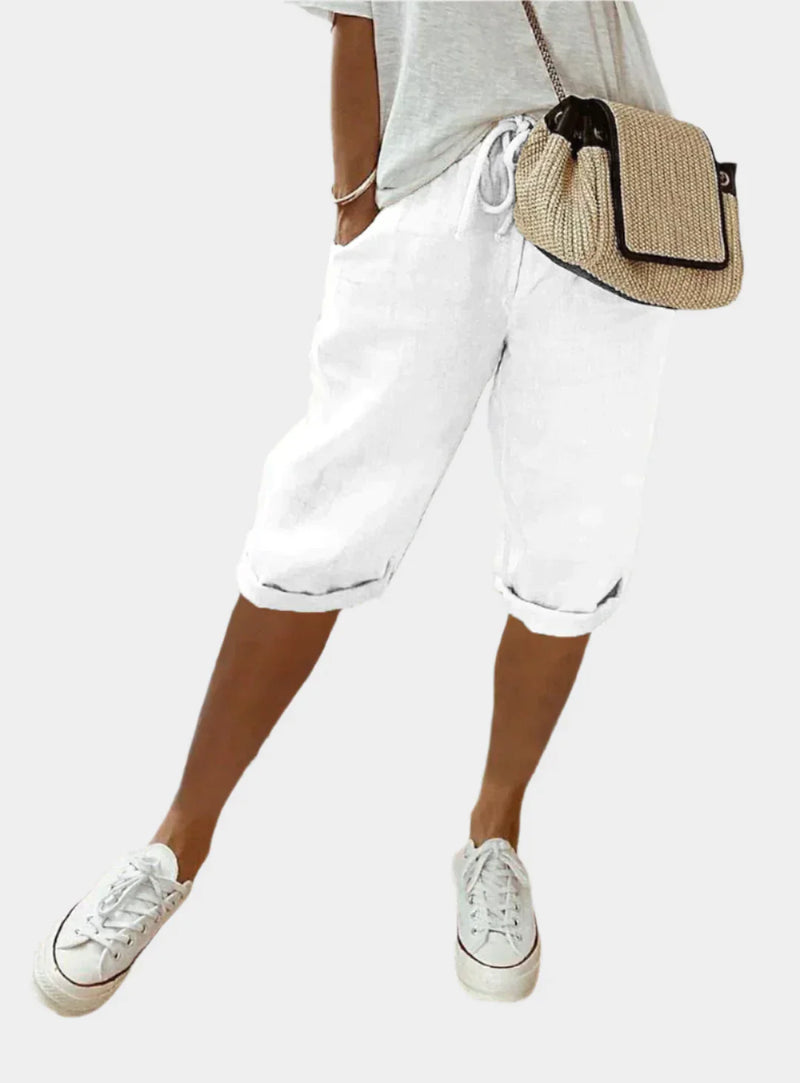 Pantaloni eleganti in lino da donna