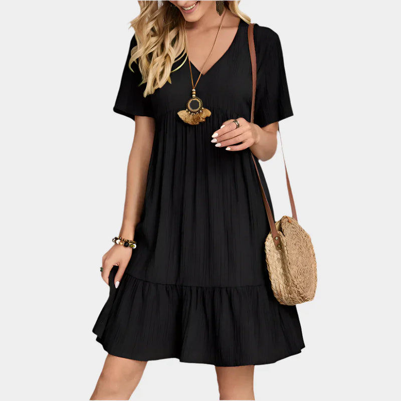 Elegante mini abito a righe