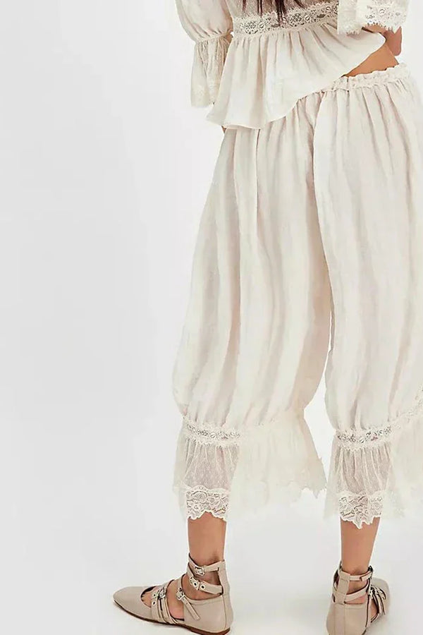 Pantaloni in pizzo boho