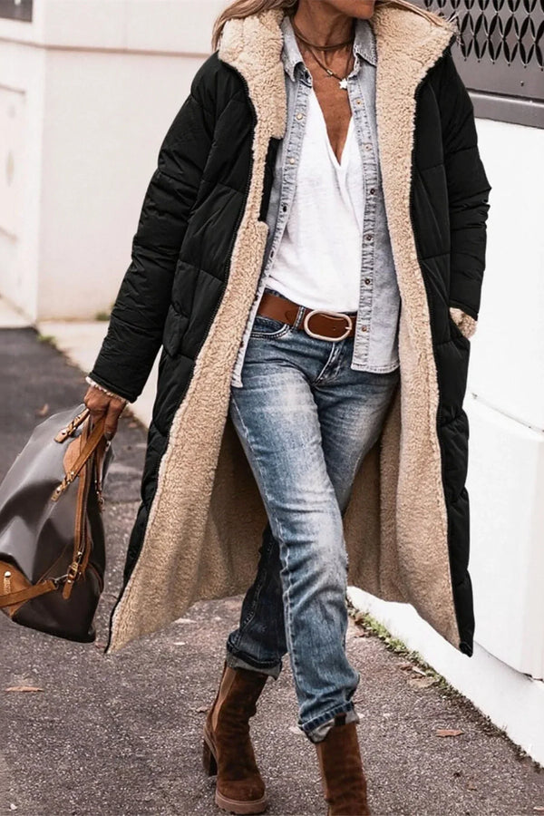 Marije | Giacca imbottita calda con cappuccio