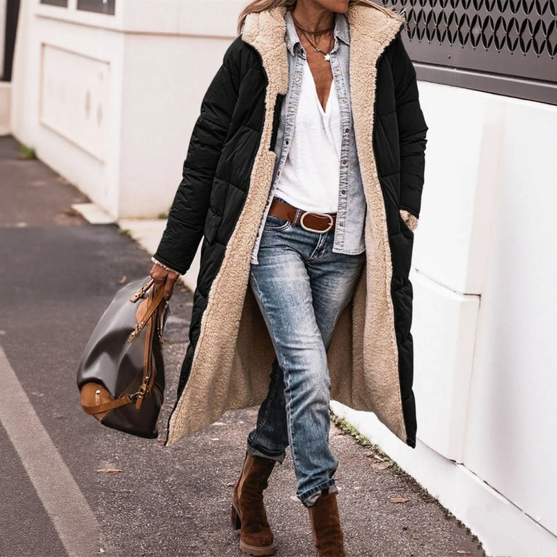 Marije | Giacca imbottita calda con cappuccio