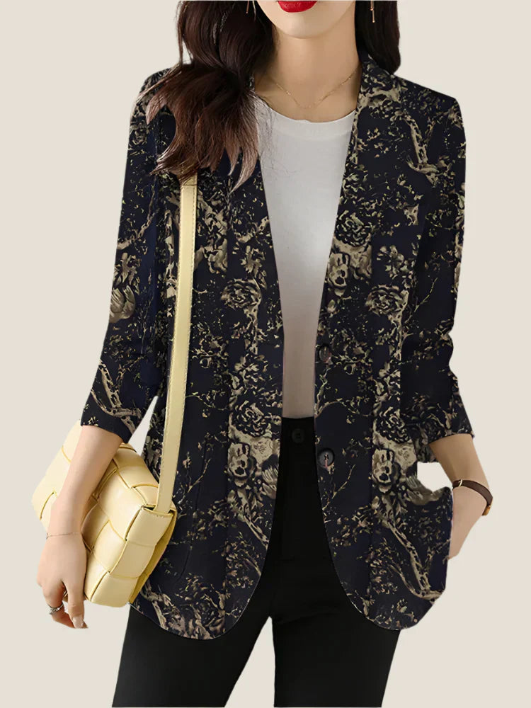 Zoe™ - Blazer elegante con stampa floreale 