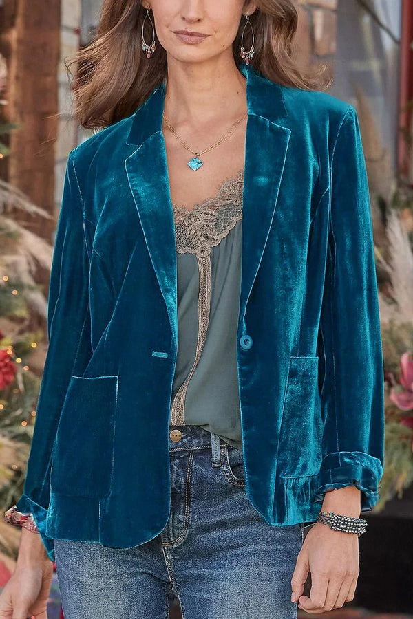 Peyton™ - Elegante blazer in velluto