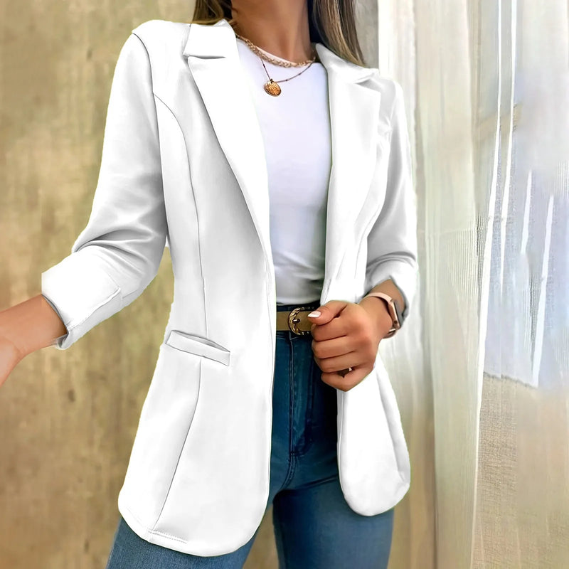Aria™ - Blazer minimalista a maniche lunghe