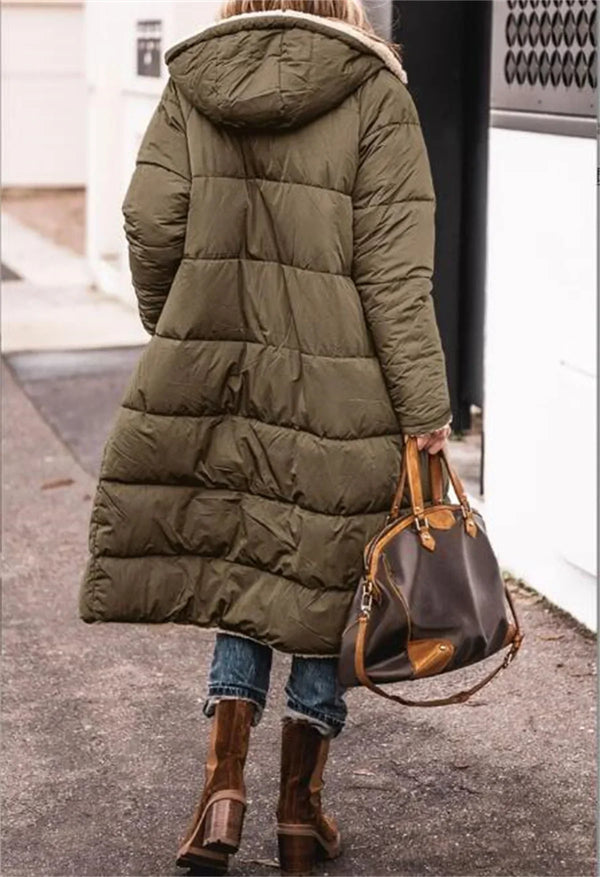 Marije | Giacca imbottita calda con cappuccio