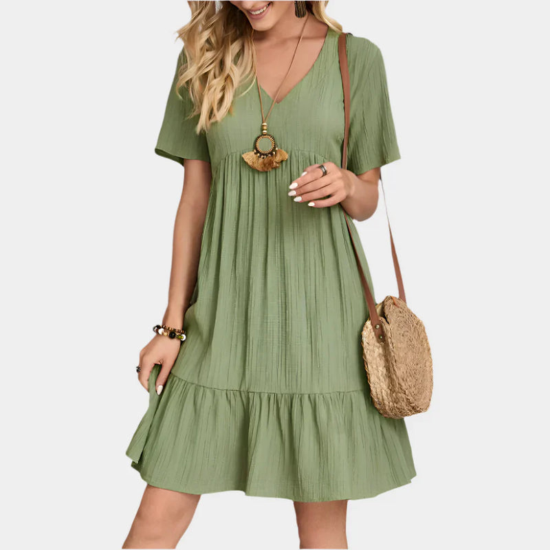 Elegante mini abito a righe