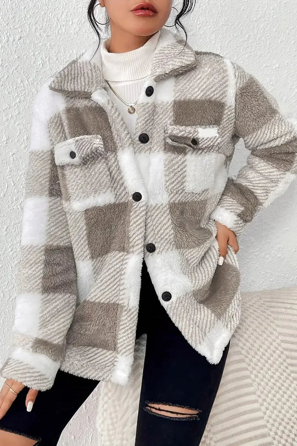 Martin | Elegante giacca in pile a quadri