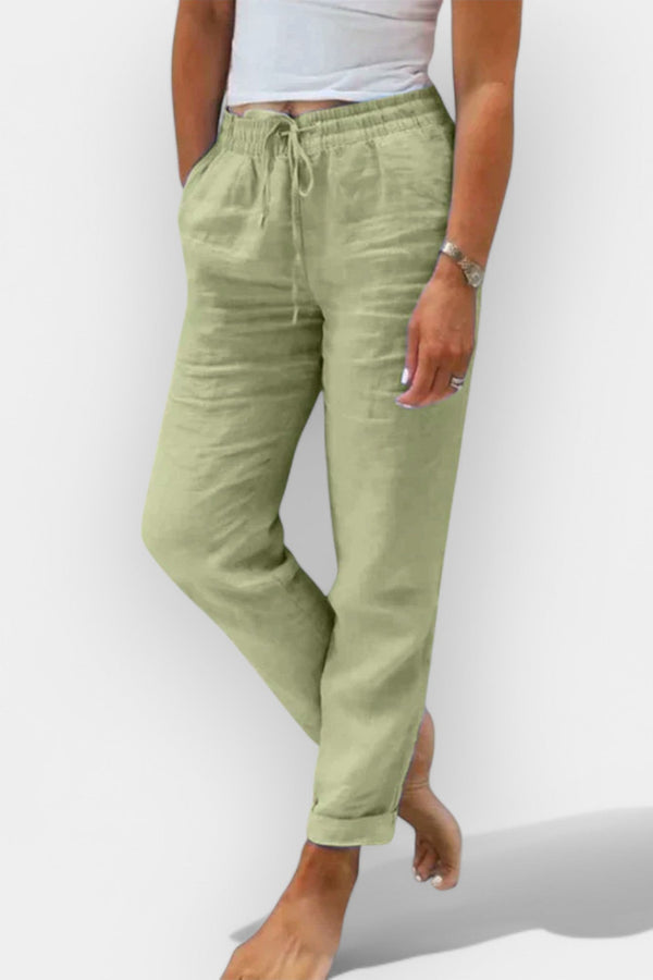 Pantaloni di lino aggiornati per l'estate
