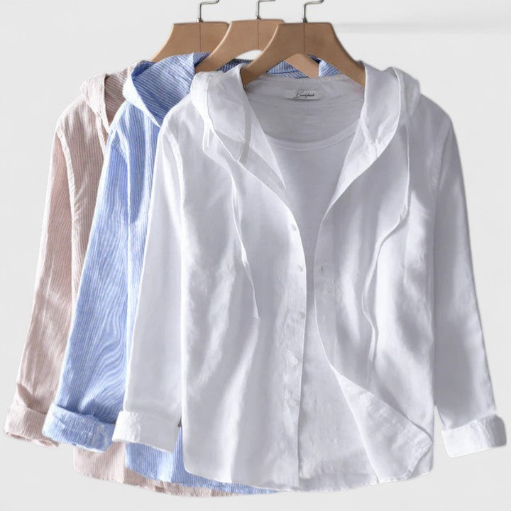 Demi | Elegante camicetta con cappuccio