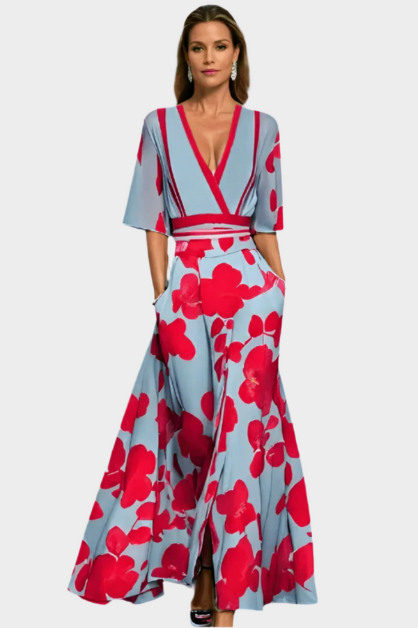 Abito a righe rilassato con tasche