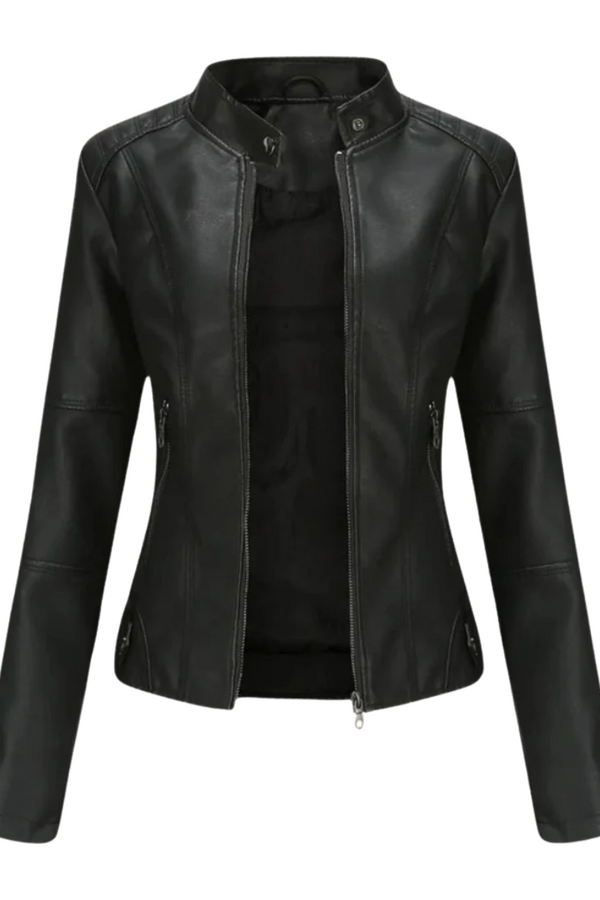 Lessy | Giacca in similpelle elegante 