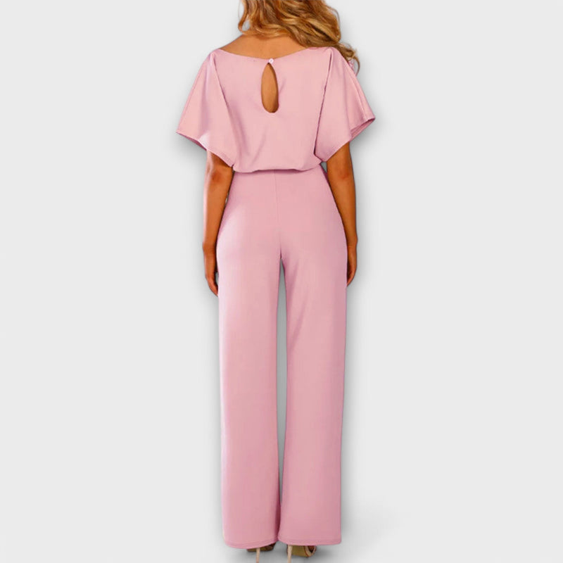 Jenny | Elegante tuta a gamba larga con cintura