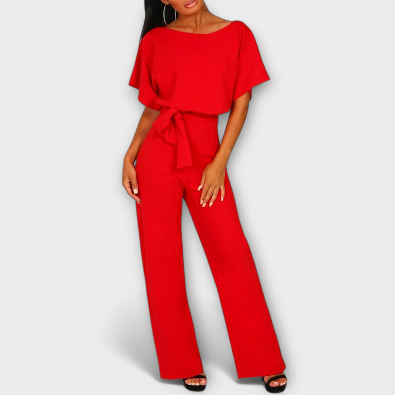 Jenny | Elegante tuta a gamba larga con cintura