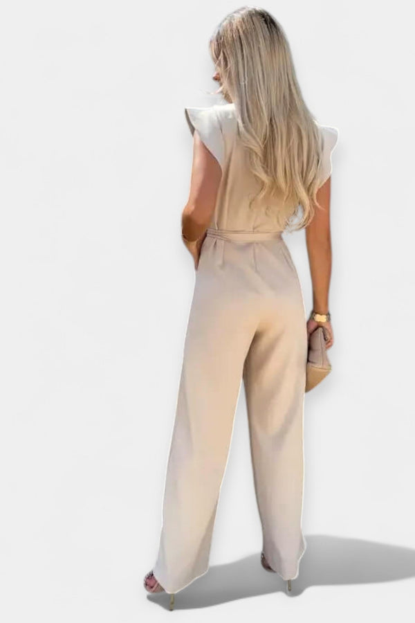 Tuta lunga con maniche a farfalla