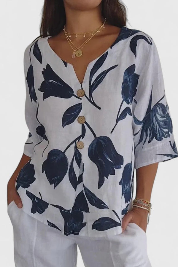 Laura | Comoda camicetta con scollo a V