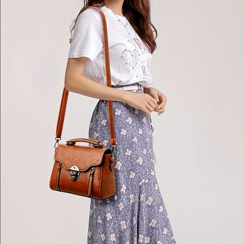 Zoe™ Eleganza senza tempo | Borsa a mano con patta vintage