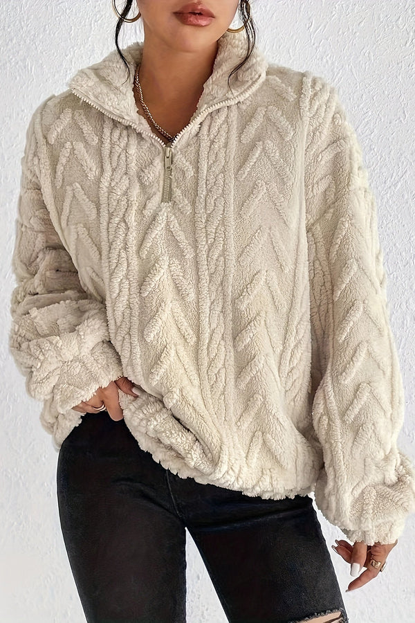 Aila - Maglione con cerniera soffice 