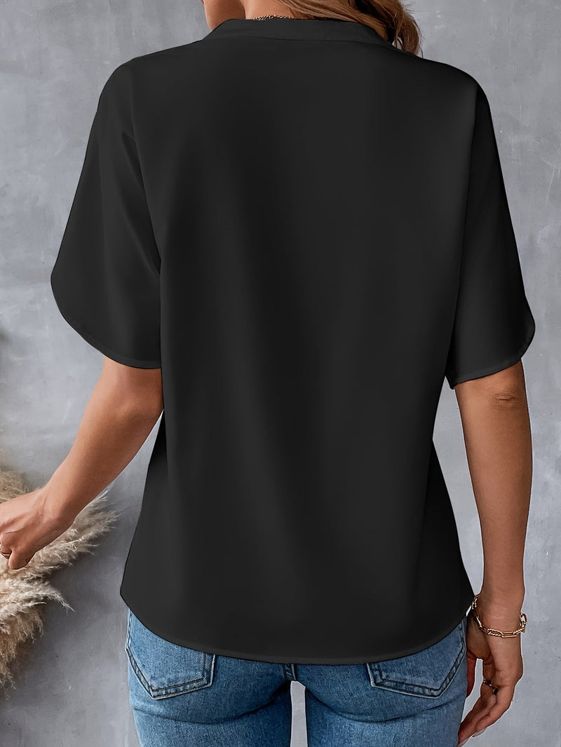 Lexa | Blusa a scollo a V a vestibilità comoda